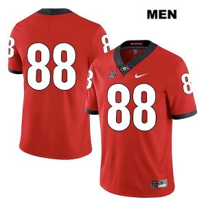 Men's Georgia Bulldogs NCAA #88 Ryland Goede Nike Stitched Red Legend Authentic No Name College Football Jersey TPX7354TN